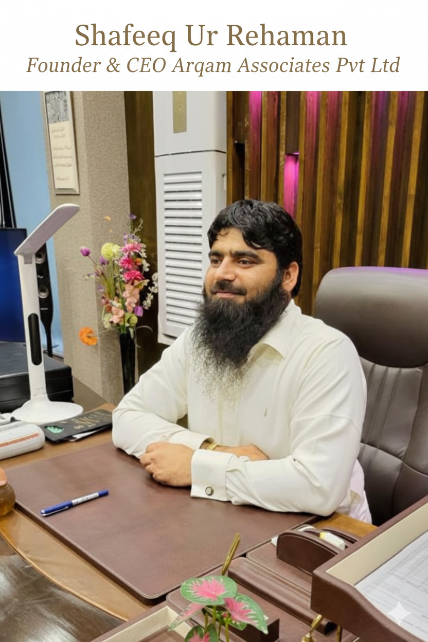 Shafeeq UR Rehman CEO Arqam Associates