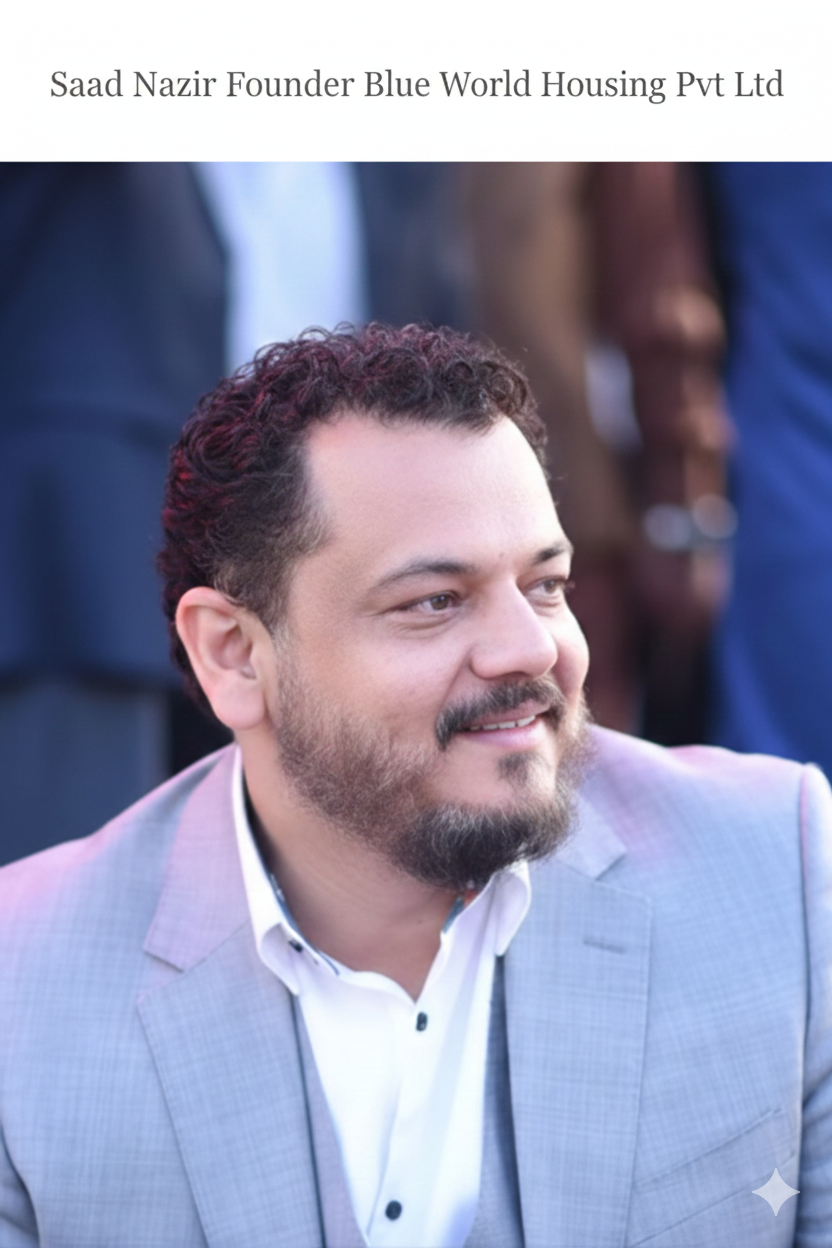 Saad Nazeer Founder Blue World Housing Pvt Ltd